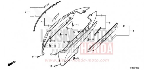 BODY COVER SH150C de 2012